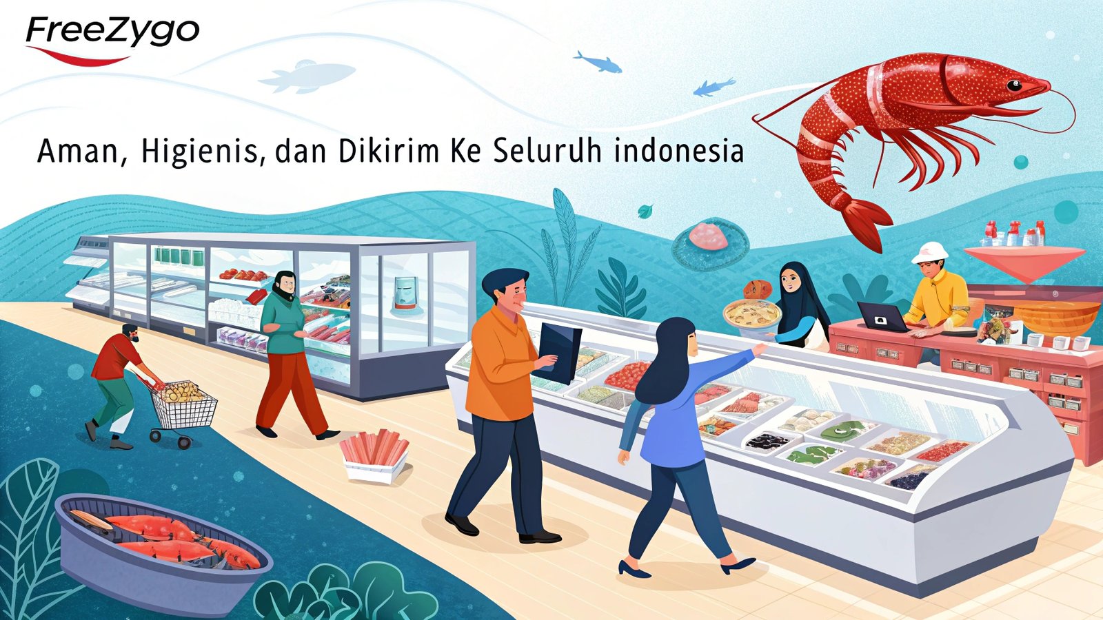 Freezygo – Toko Seafood Frozen, Frozen Food &Amp; Lobster Air Tawar Terpercaya, Kirim Seluruh Indonesia Buatkan Gambar Dengan Full Latar Belakang Fuul Col 6